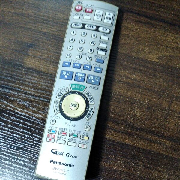 Panasonic パナソニック EUR7729KA0 DVD/テレビ用 リモコン