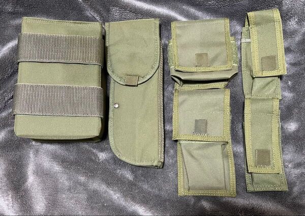 swat system マガジンポーチ ダンプポーチ ホルスターなど6点セット マガジンポーチ マガジンポーチ カーキ