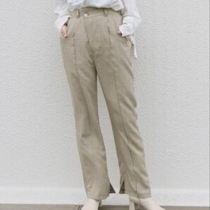 Kastane チェックアレンジタックパンツ セットアップ チェック カスタネ