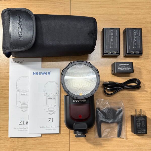 NEEWER Z1-S Sony ソニー オンカメラフラッシュ ラウンドフラッシュ 予備バッテリー付