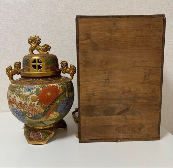 薩摩焼 香炉 飾壺 花器 骨董 古美術品