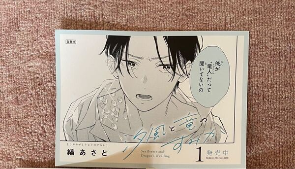 汐風と竜のすみか 販促用POP 縞あさと 非売品レア 希少 入手困難