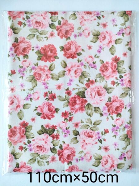 生地 はぎれ 花柄 薔薇 バラ柄 オックス ハンドメイド