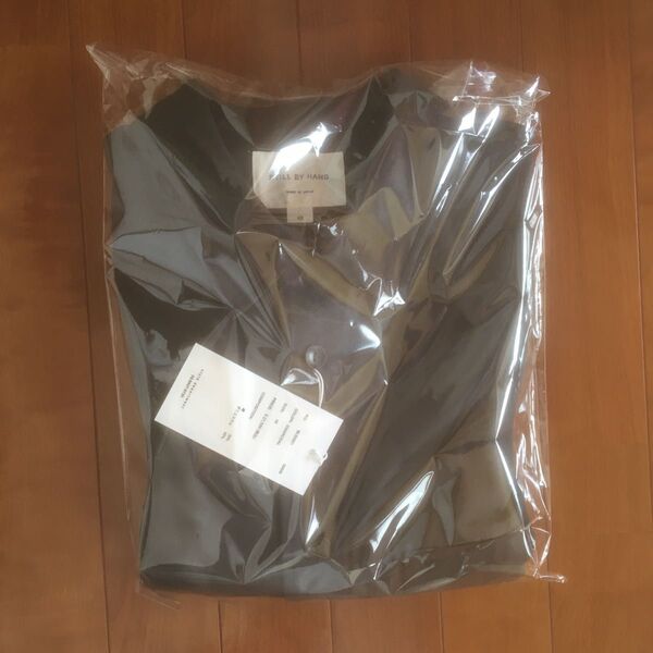25SS 強撚コットン×ポリエステルシャツブルゾン still by hand チャコール
