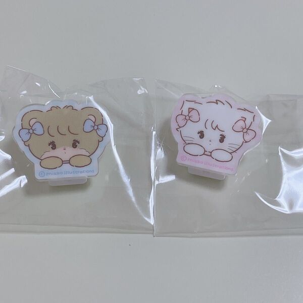 mikko illustrations popup ポップアップストア アクリルクリップ ノベルティ ムース ラテ