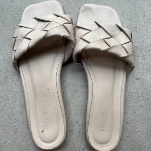 サンダル 白色 L