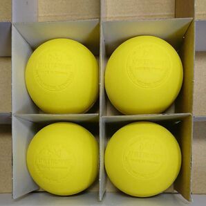マッサージボール ラクロスボール イエロー4個セット