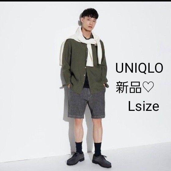 新品 ユニクロストレッチイージーショーツ ショートパンツ メンズショートパンツ L