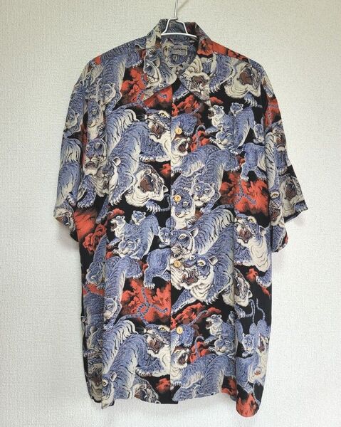 超美品サンサーフ スペシャルエディション 地獄の百虎 アロハシャツ XL サンサーフ百虎 貴重百虎
