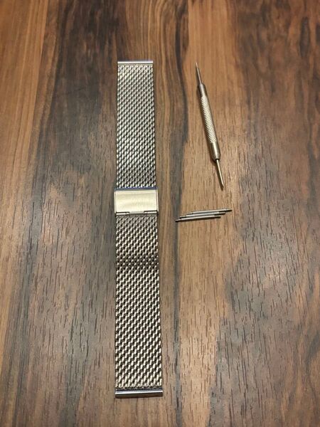 腕時計交換ベルト 20mm ステンレス メッシュバンド ミラネーゼバンド アップルウォッチ スマートウォッチ