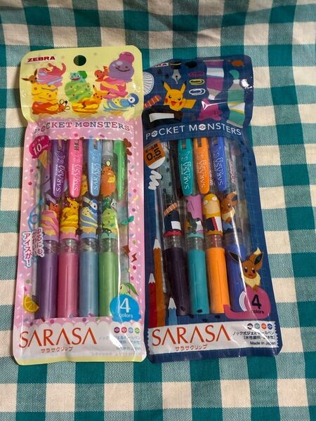 ポケットモンスター サラサクリップ8本セット ポケモン SARASA 10mm 5mm
