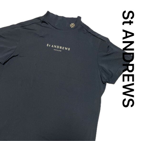 St Andrews セントアンドリュース ブラック モックネック フリル付き