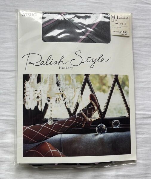 ATSUGI Relish Style アーガイル柄ストッキング サイズM-L 新品未開封未使用