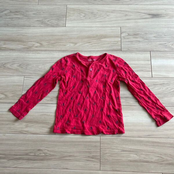 GapKids 赤 アンカー柄 長袖カットソー 110cm
