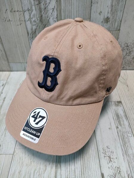 47BRAND レッドソックス ベージュ キャップ フォーティーセブン