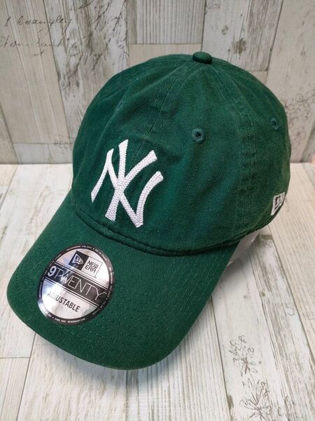NEW ERA 9TWENTY ヤンキース グリーン キャップ