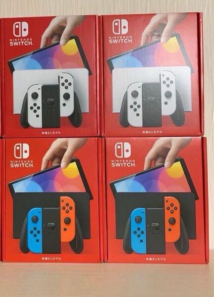 有機ELモデル ニンテンドースイッチ ホワイト ネオン ネオンブルー ネオンレッド Nintendo Switch 店舗印なし