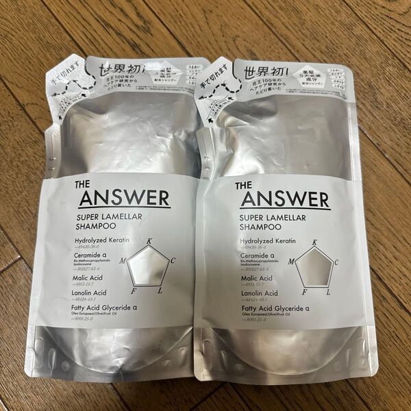 花王 THE ANSWER スーパーラメラシャンプー 詰替 320mL ▽★ x 2