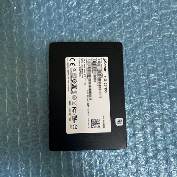 SSD 256GB sata 2.5インチ 中古品検査済み 厚み7mm Micron