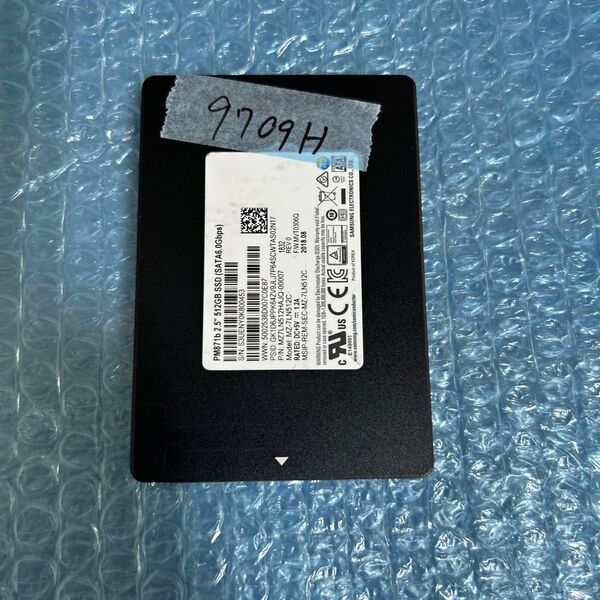 SSD 512GB 9709H sata 2.5インチ 中古品検査済み 厚み7mm SAMSUNG