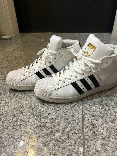 adidas pro model ハイカットスニーカー