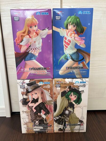 新品未開封品 マクロスF FIGURIZMα オシャレマクロス革命Ver. 時の迷宮 ランカ シェリル 4点セット フィギュア
