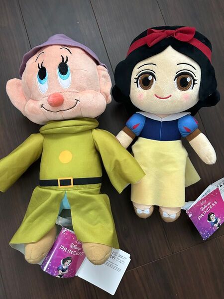新品タグ付き 白雪姫 Lぬいぐるみ おとぼけ 2点セット