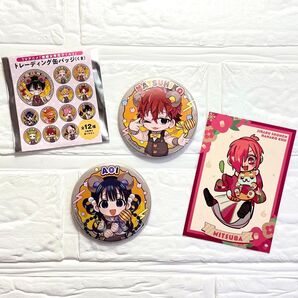 地縛少年花子くん 2 くま トレーディング缶バッジ 日向夏彦 赤根葵 花子くん展 ミツバ 購入特典 三葉惣助 コラボカフェ