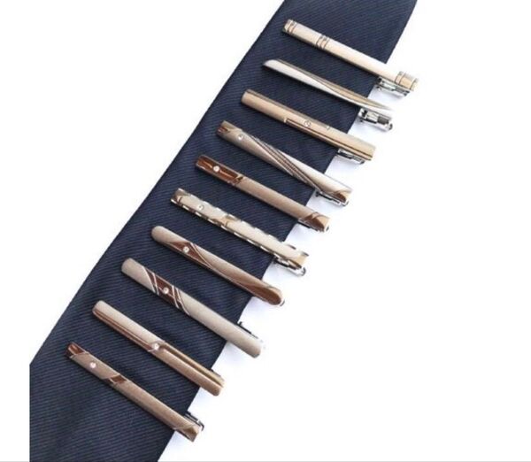 ネクタイピン メンズ おしゃれ ビジネス スーツ用 ストーン ウェーブ 新品 1本
