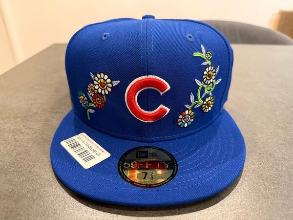 【新品】村上隆 MLBワールドツアー 東京シリーズ 2025 ニューエラ 59Fifty カブス フィットハット 7 7/8ブルー