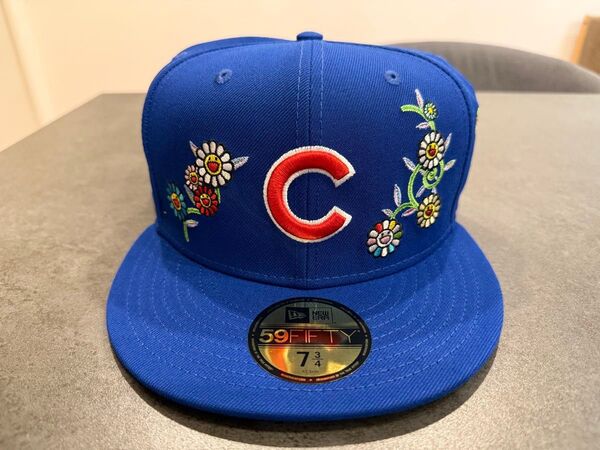 【新品】村上隆 MLBワールドツアー 東京シリーズ 2025 ニューエラ 59Fifty カブス フィットハット 7 3/4ブルー