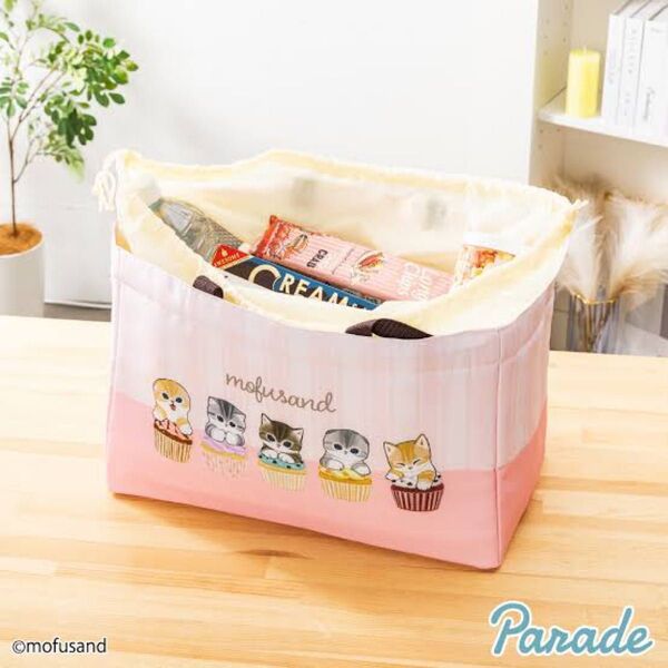 【新品・未使用品】mofusand モフサンド レジカゴバッグ ピンク スイーツにゃん