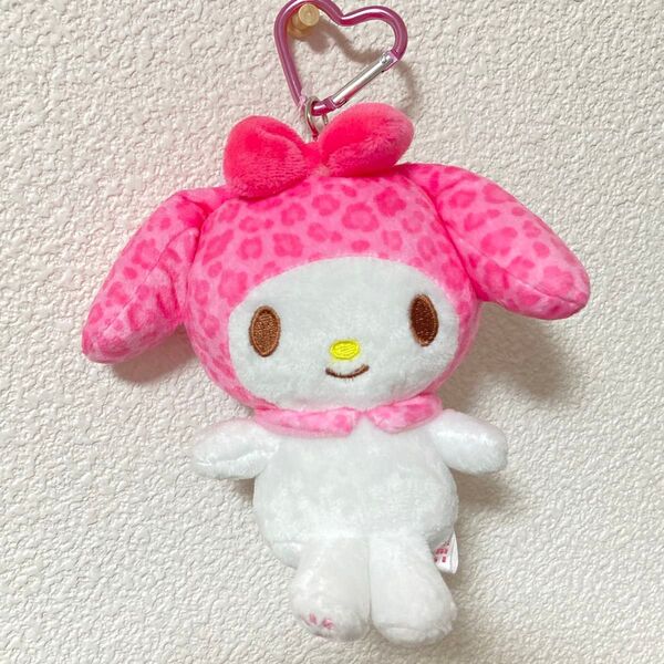 【新品・未使用品】 サンリオキャラクターズ カラビナ付き マスコット ポーチ ヒョウ柄 マイメロディ