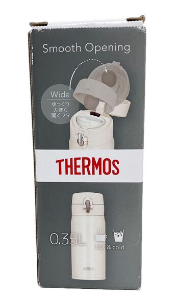 未使用品 THERMOS サーモス 真空断熱ケータイマグ JOH-350 水筒 ホワイトベージュ 0.35L