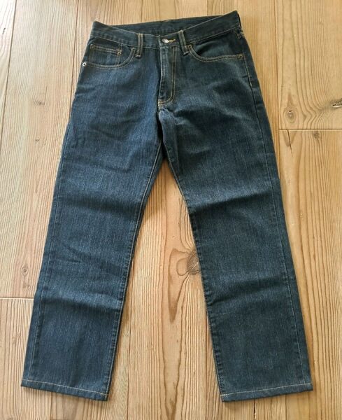 【未使用たんす保管】イオンW76 ブルーデニムパンツ ジーンズ 濃紺