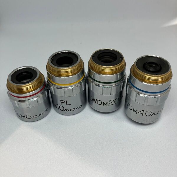 顕微鏡 対物レンズ PLM5. 10 PL-LWD20. 40