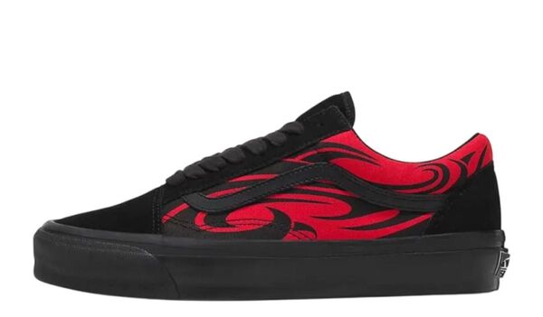 断捨離!未使用品!28cm!Vans Premium Old Skool Flame Black/Red