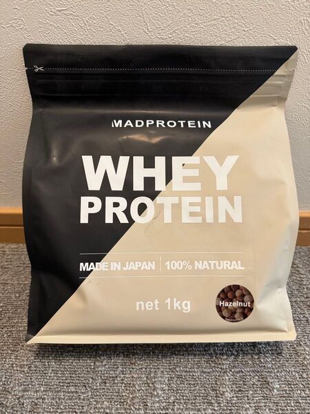 MADPROTEIN ホエイプロテイン ヘーゼルナッツ風味 1kg