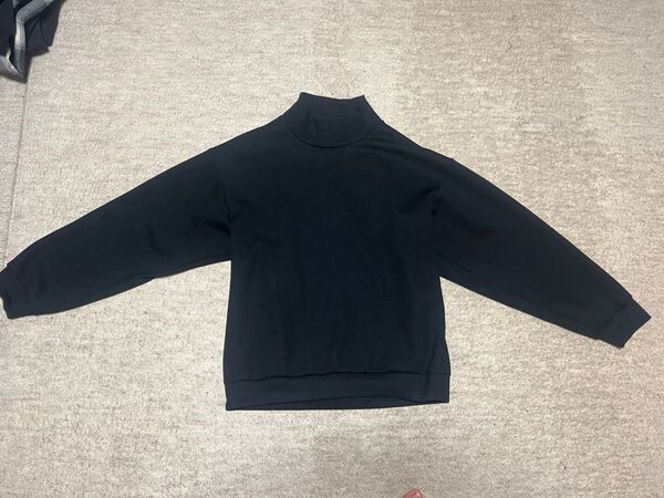 GU. ダブルフェイスビッグオフタートルネックプルオーバー(長袖)