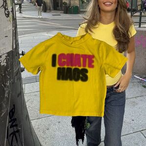 *+*chaos MINI Tシャツ YELLOW