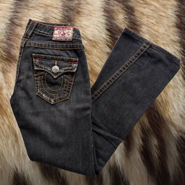 *+*TRUE RELIGIONS BLACK ブーツカット