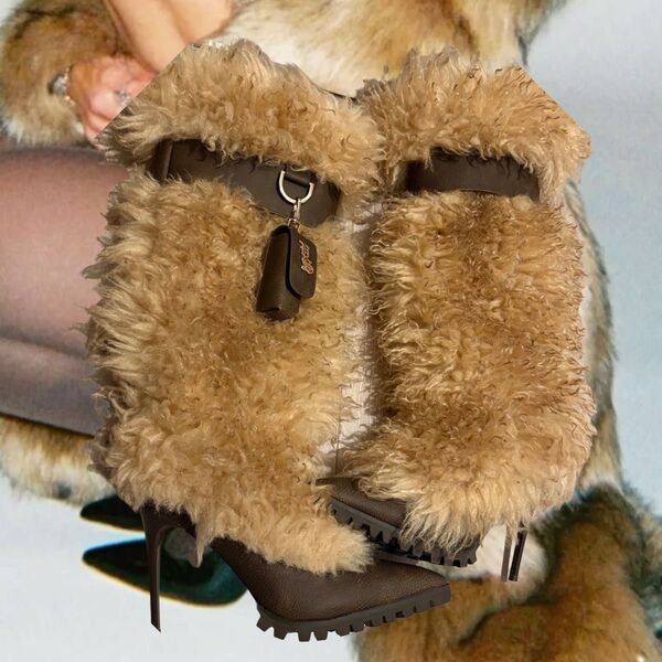 *+*YELLO FUR BOOTS ファーブーツ