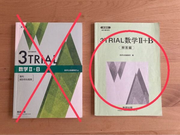 【解答編のみ】3TRIAL 数学II+B 高校 教科書 数研出版
