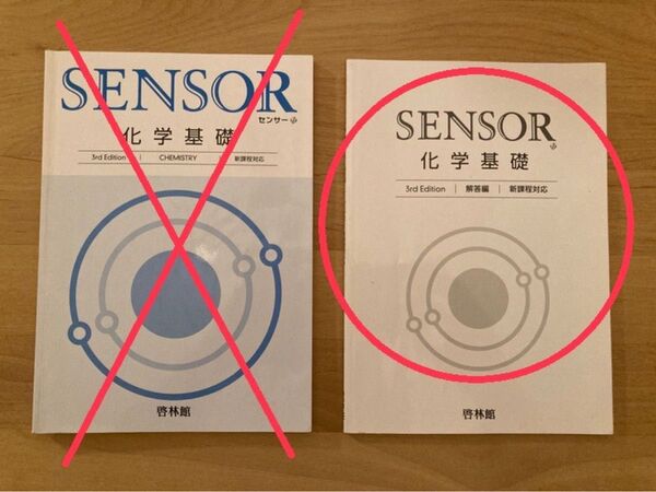 【解答編のみ】センサー SENSOR 化学基礎 啓林館 高校 教科書