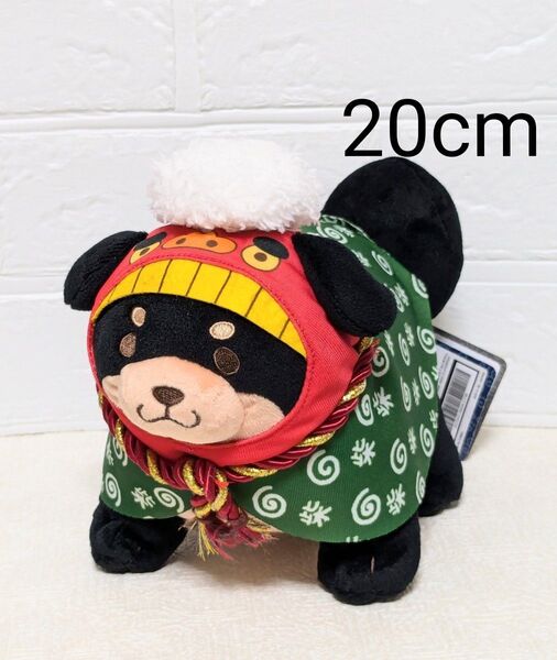 忠犬もちしば 獅子舞なりきりスクっとぬいぐるみ ごま 20cm