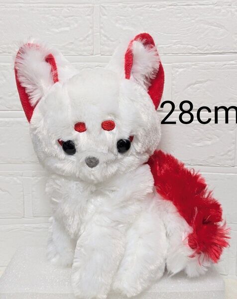 ちょコンと九尾さま狛狐 JB ういろう ぬいぐるみ 28cm 紙タグ付き