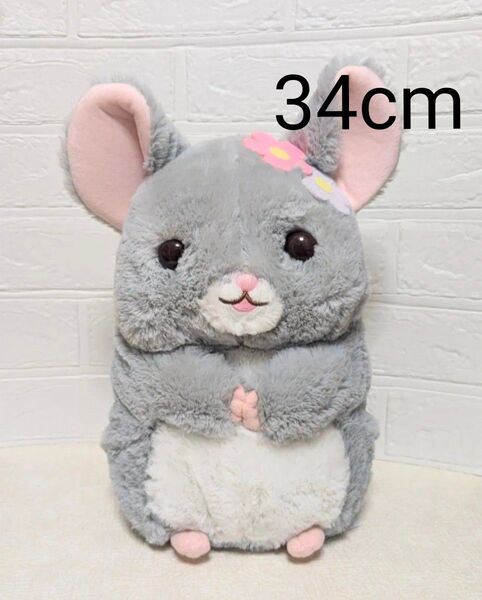 チンチラのララちゃん なかよし ぬいぐるみ 34cm