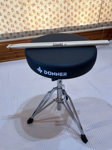 DONNER ドラムスローン ドラムスティック セット