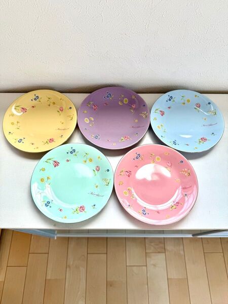 カレンピーコック 中皿 5枚