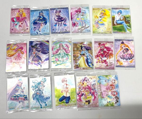 最新 プリキュアカードウエハース 17種